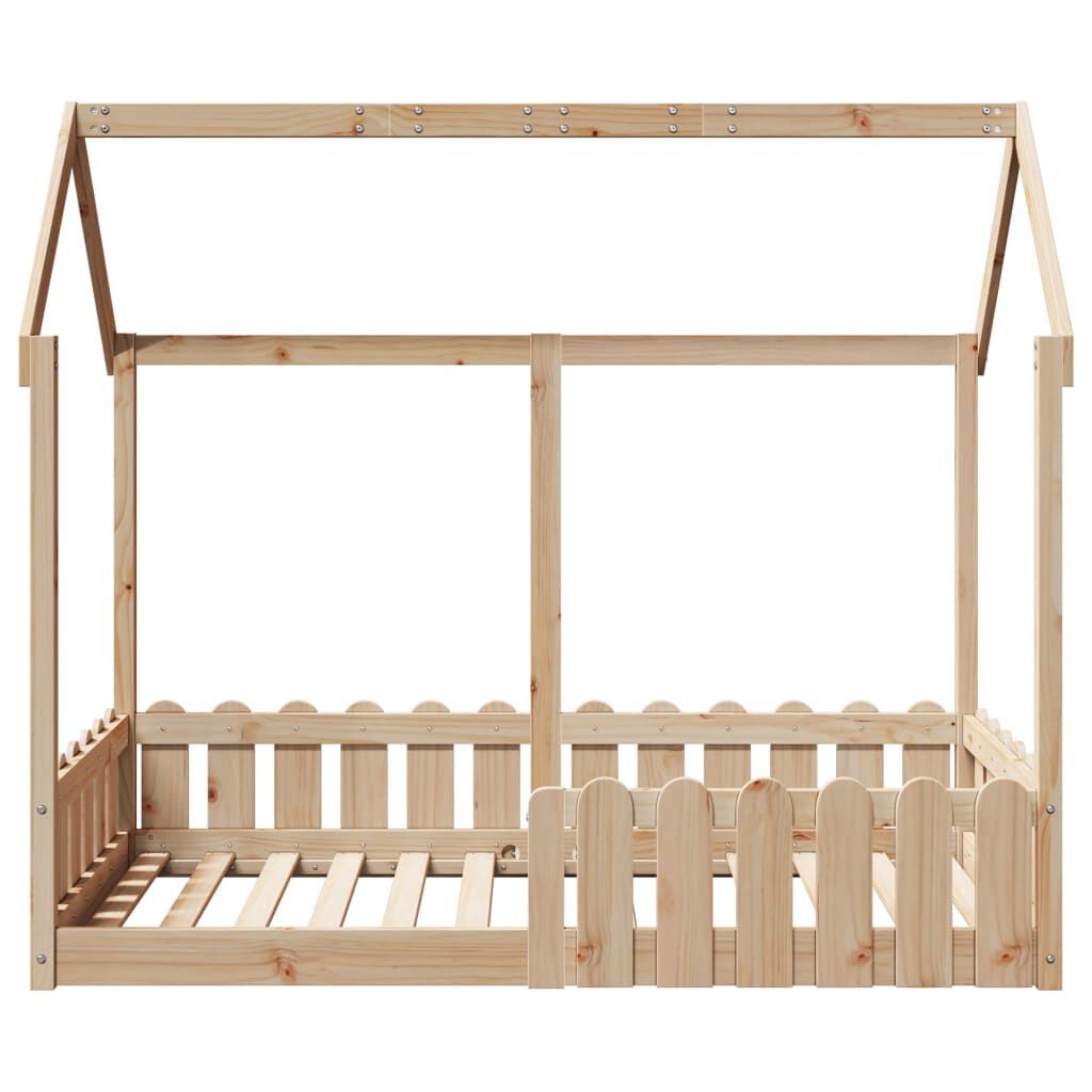 vidaXL Barnesengeramme 80x160 cm heltre furu