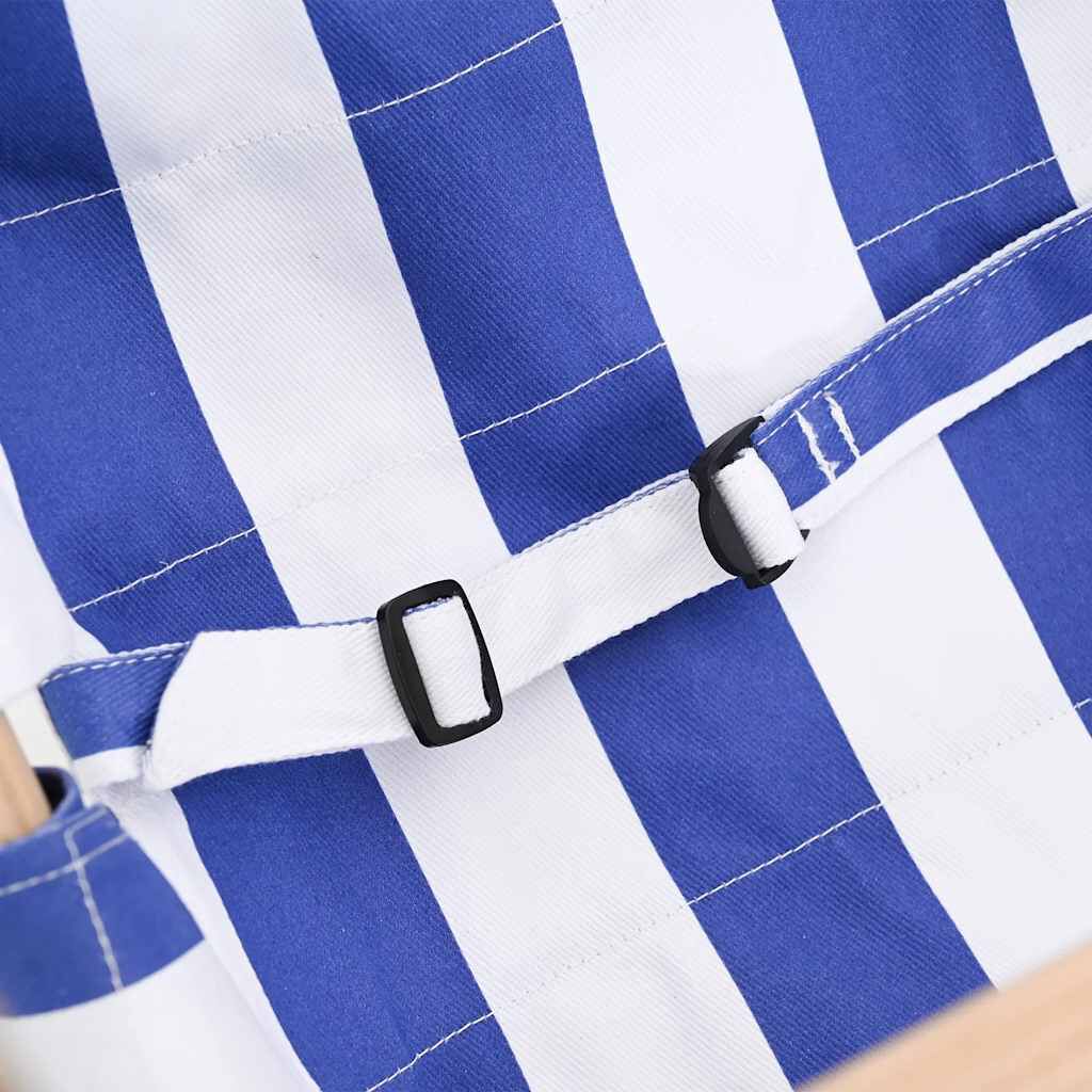 vidaXL Babyhuske med sikkerhetsbelte bomull tre blå