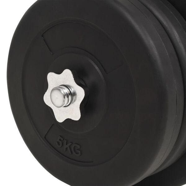 vidaXL Vektstang- og manualsett 60 kg