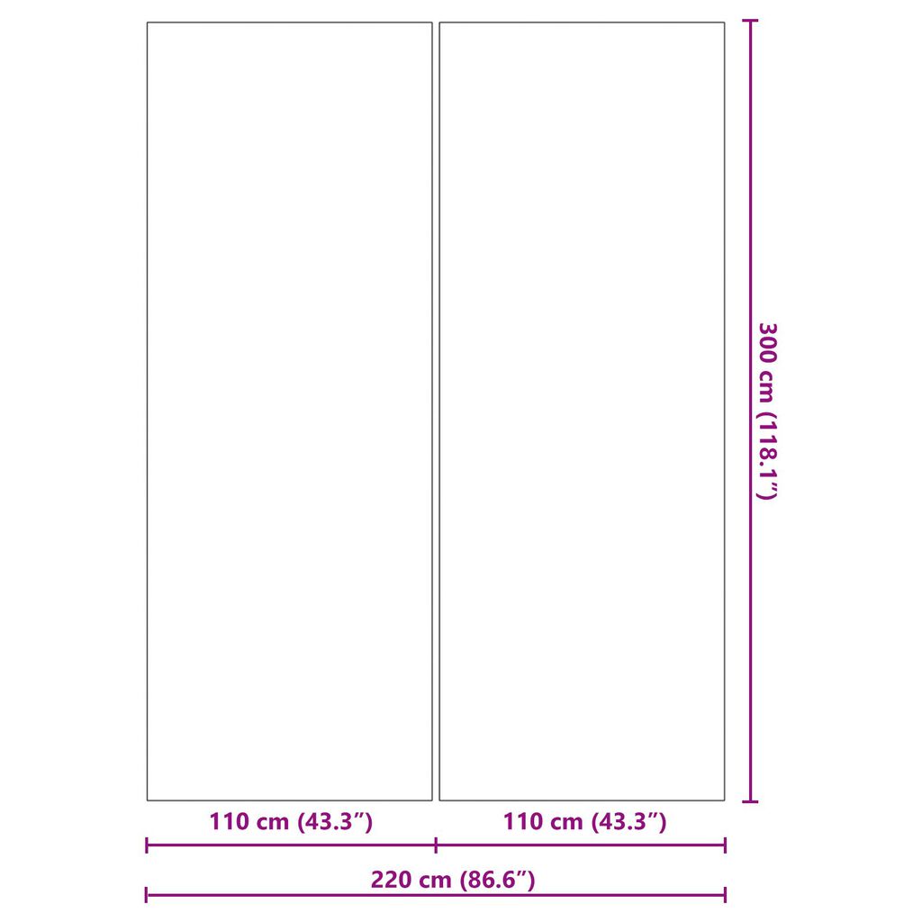 vidaXL Rektangulært Bassengtrekk Svart PVC 300 x 220 cm Holdbart