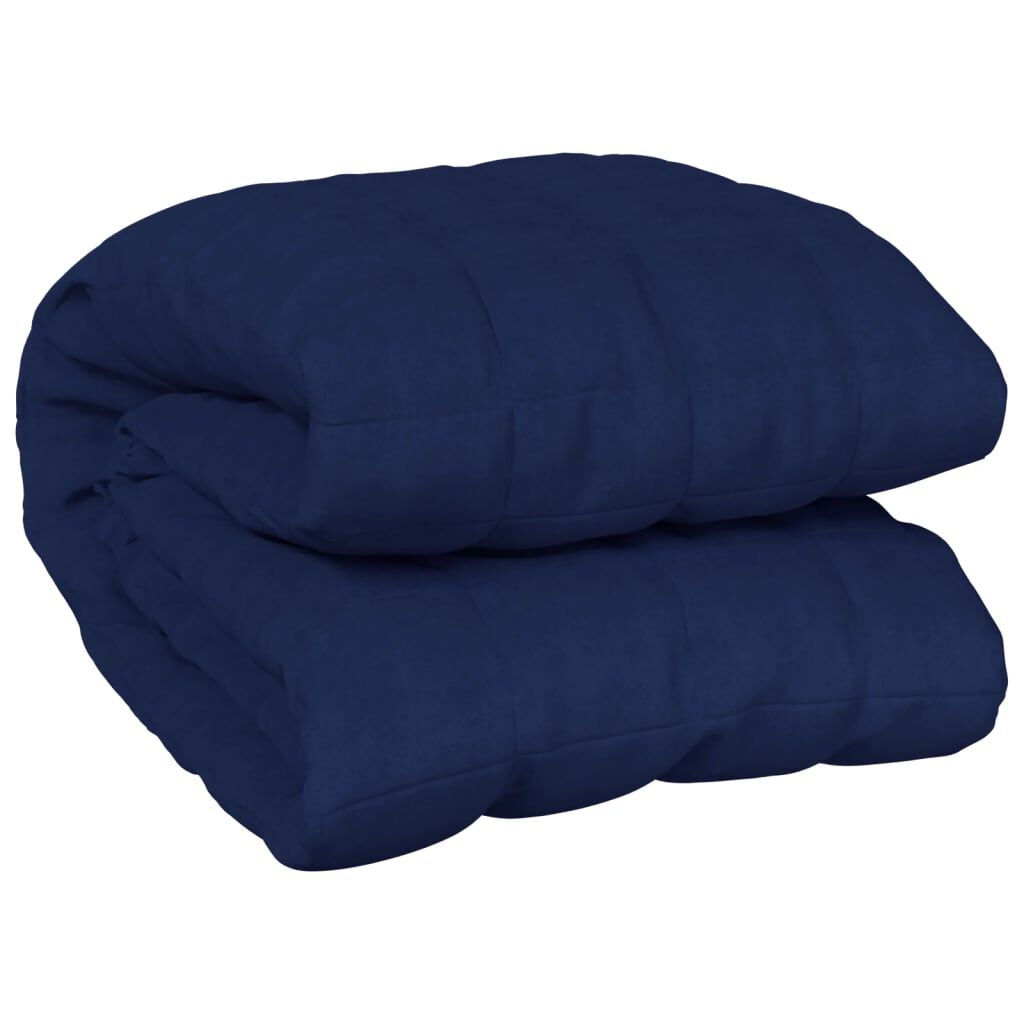 vidaXL Vektdyne blå 120x180 cm 9 kg stoff