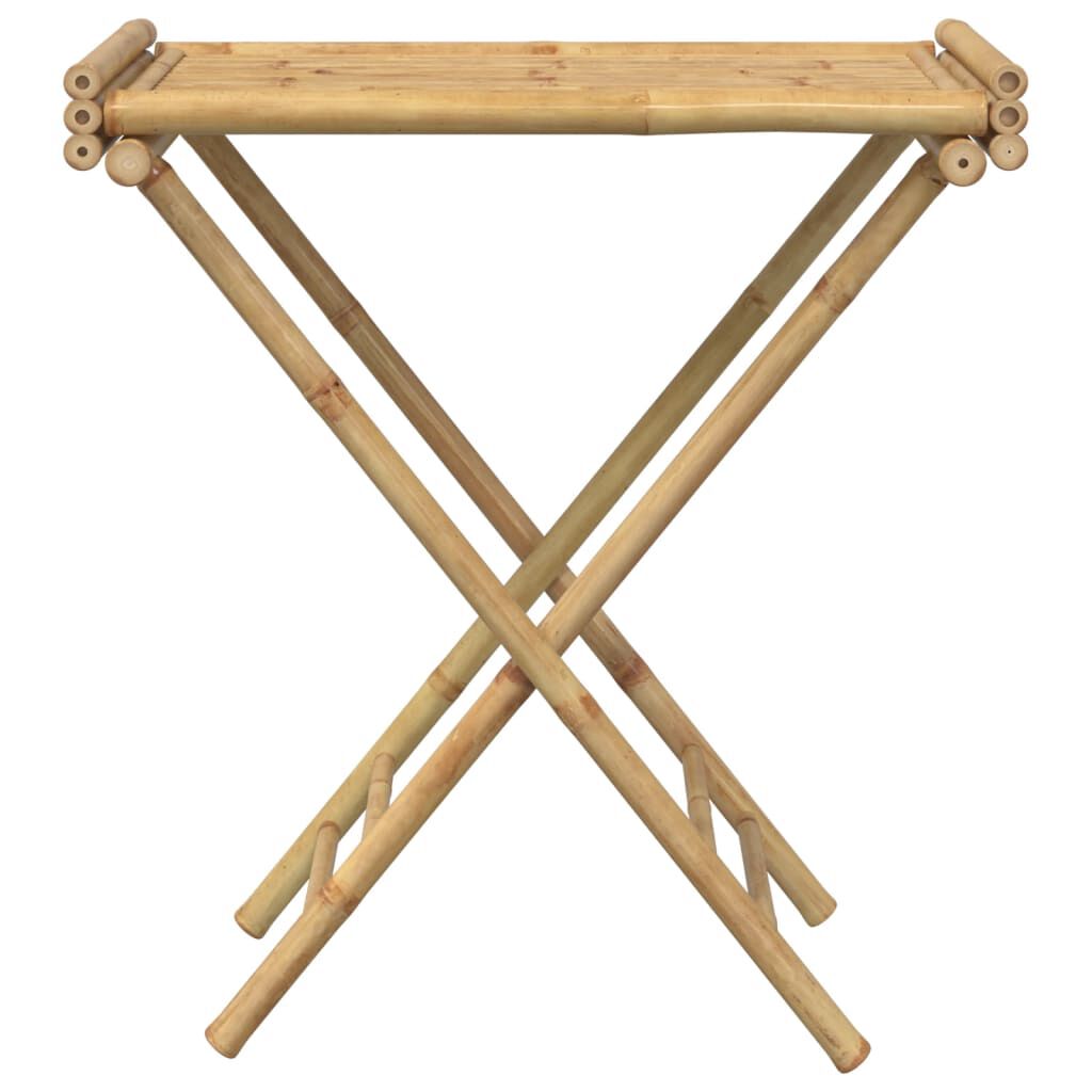 vidaXL Sammenleggbart brettbord 70,5x42,5x80 cm bambus