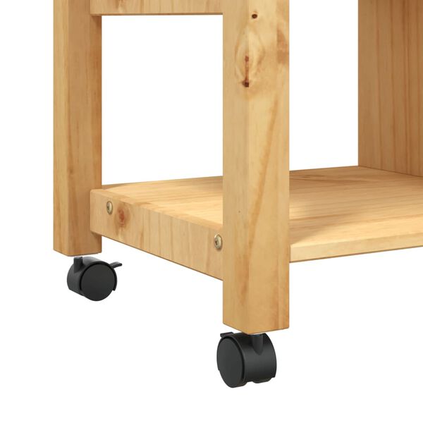 vidaXL Kjøkkenvogn MONZA 84x40x90 cm heltre furu