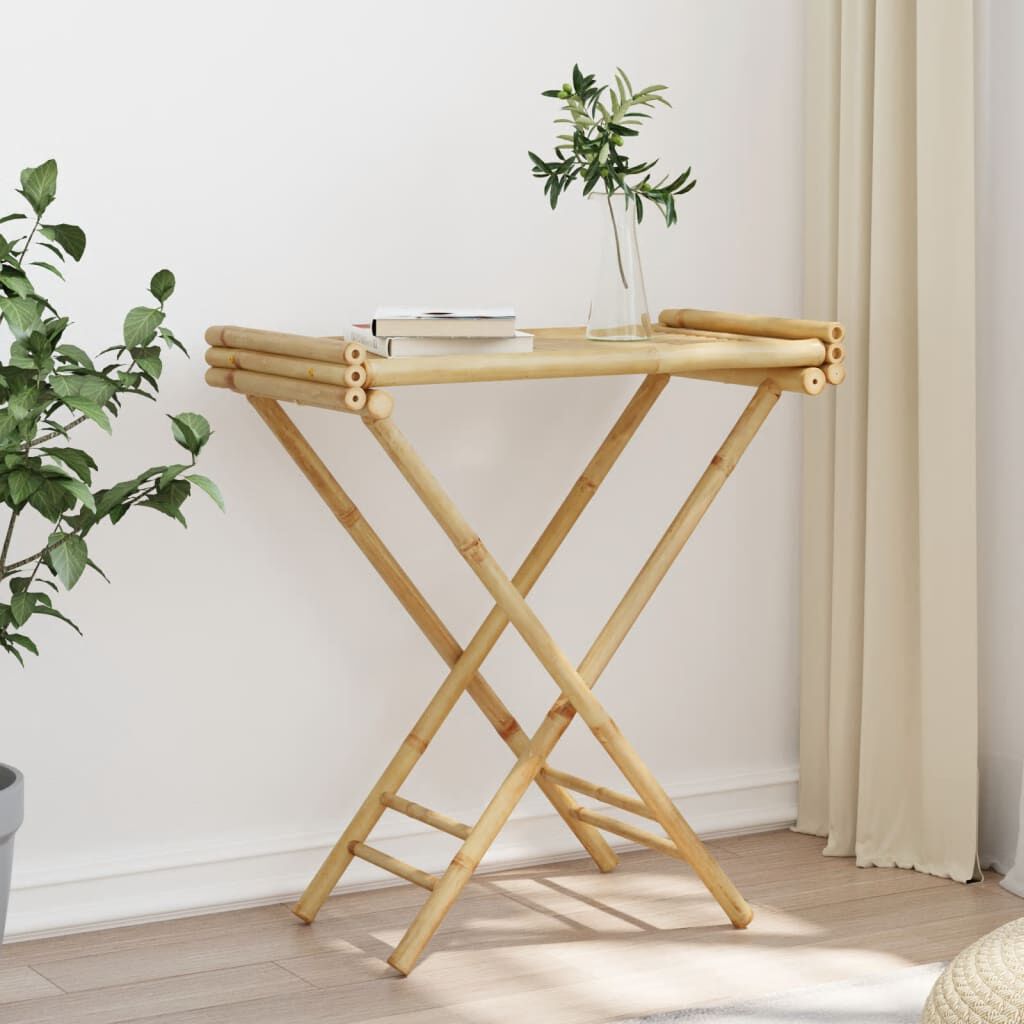vidaXL Sammenleggbart brettbord 70,5x42,5x80 cm bambus