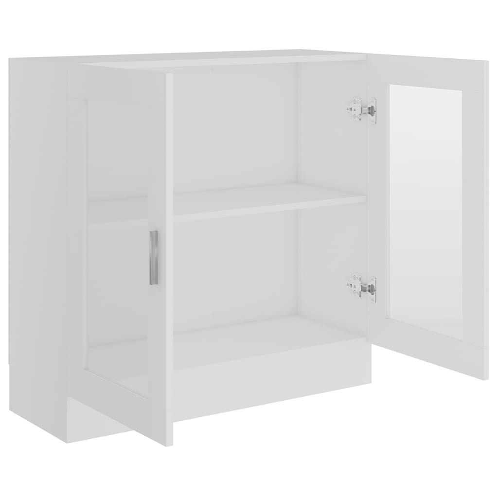 vidaXL Vitrine hvit 82,5x30,5x80 cm konstruert tre